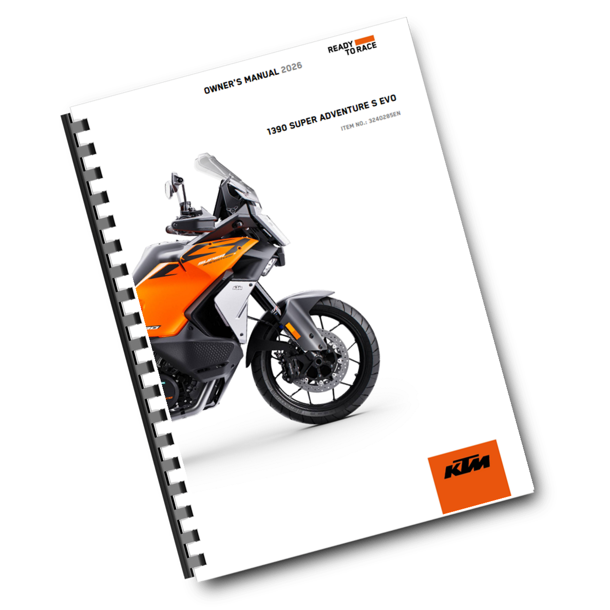 KTM 2026 - 1390 SUPER ADVENTURE S EVO - OWNERS MANUAL USER GUIDE