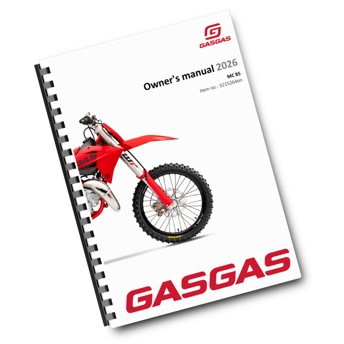 GASGAS 2026 OWNERS MANUAL - MC 85 19/16 17/14