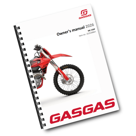 GASGAS 2026 OWNERS MANUAL - MC 250F