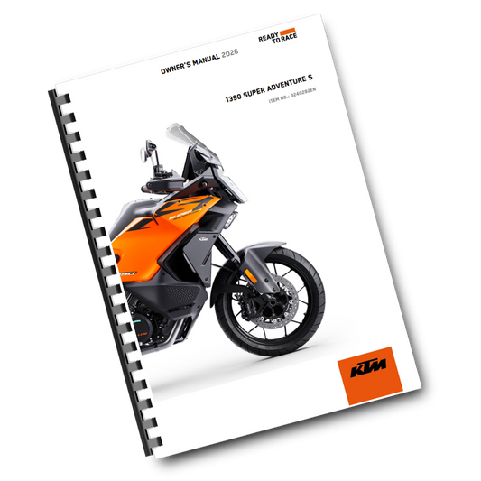 KTM 2026 - 1390 SUPER ADVENTURE S - OWNERS MANUAL USER GUIDE